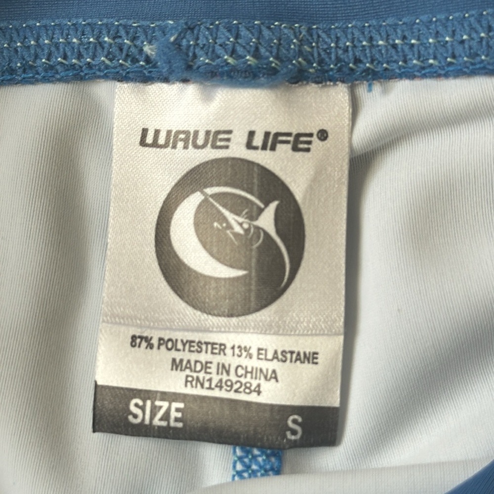 NEW!! Wave Life Blue Marlin Active Leggings - Picture 9 of 13